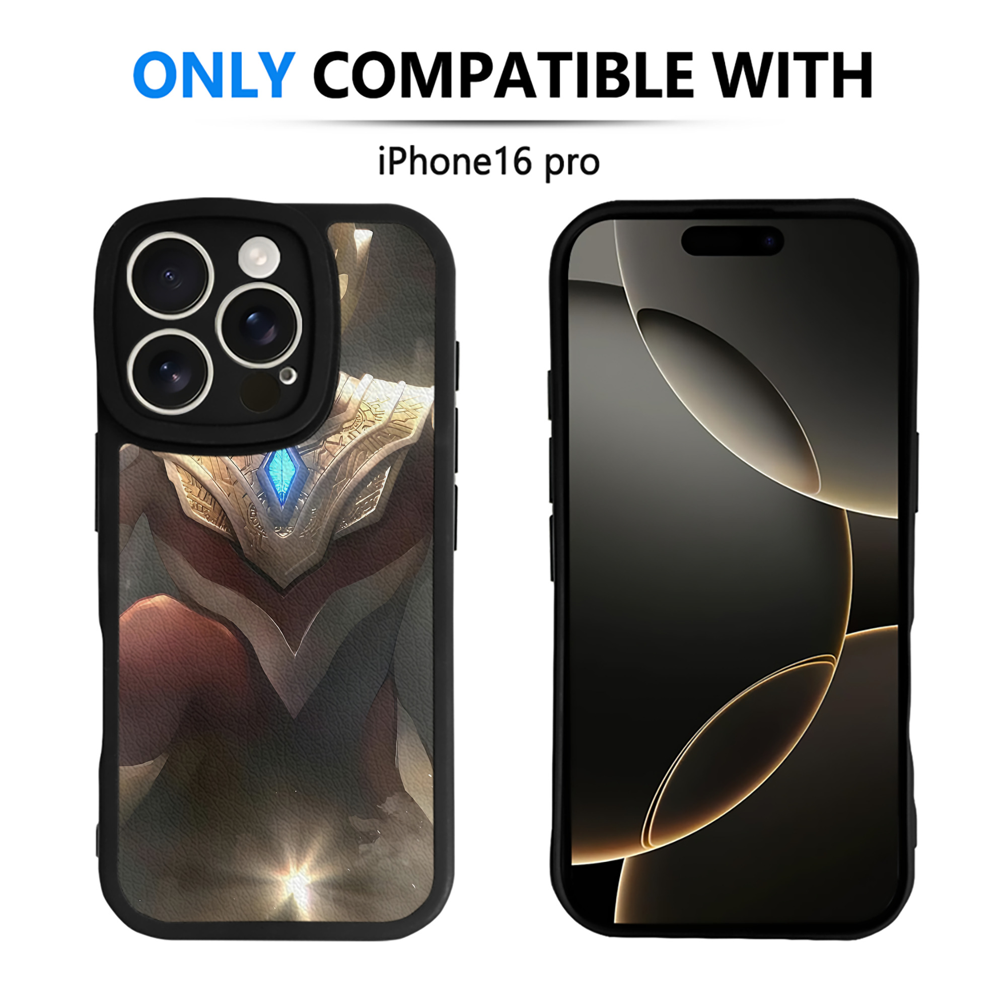 （画像用） ウルトラマン Ultraman 【iPhone 16シリーズ対応】シリコンスマホケース（レザー調） 材質：シリコン